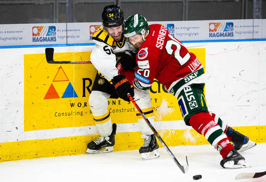 Brynäs Jonathan Sigalet och Frölundas Joel Lundqvist