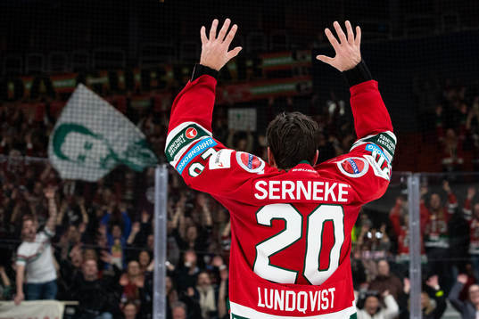 Frölundas Joel Lundqvist tackar publiken
