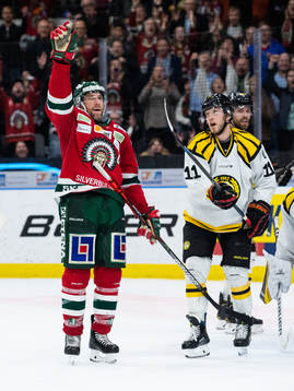 Frölundas Joel Lundqvist jublar