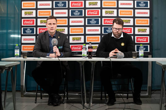 Frölundas tränare Roger Rönnberg och Brynäs tränare