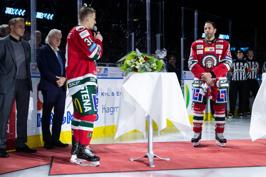 Frölundas Joel Lundqvist uppmärksammas för sina 1000