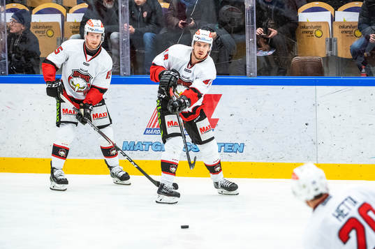 Malmö Redhawks Axel Wemmenborn och Jesper Jensen Aabo