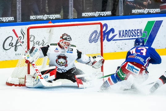 Malmö Redhawks målvakt Lars Volden och Oskarshamns