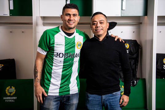 Hammarbys Paulinho och agent Reynaldo Leroux