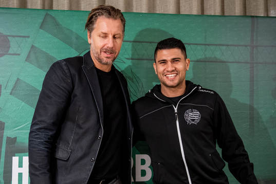 Hammaerbys sportchef Jesper Jansson och Paulinho
