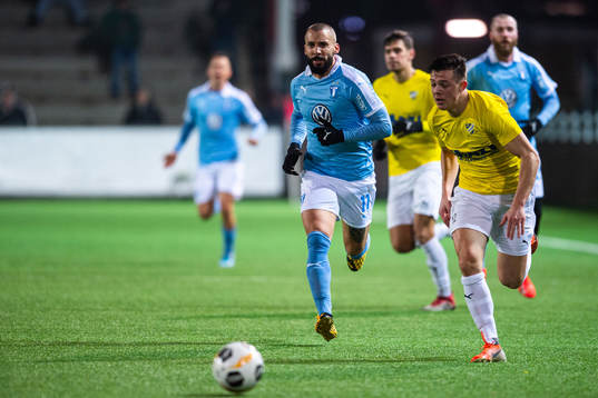 Malmö FFs Guillermo Molins och IFK Malmös Emil Johansson