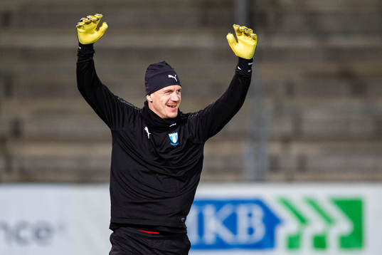 Malmö FFs målvakt Johan Dahlin