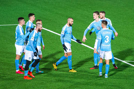 Malmö FFs spelare jublar