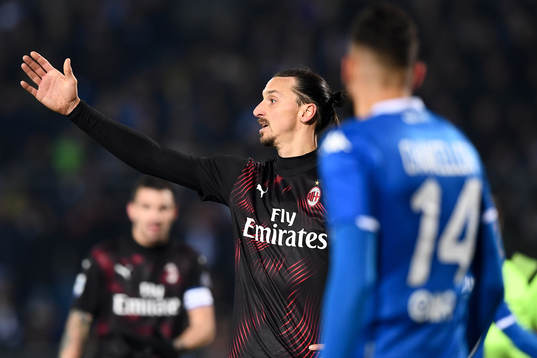 Zlatan Ibrahimovic of Milan
