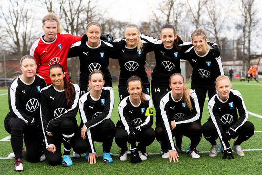 Malmö FFs målvakt Emma Svensson, Annelie Nilsson,