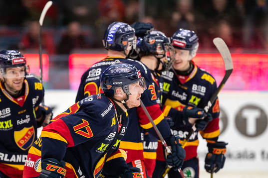 Djurgårdens Henrik Eriksson jublar