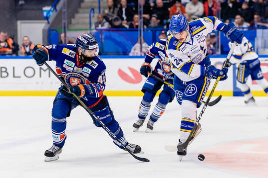 Växjös Daniel Rahimi och Leksands Thomas Valkvae Olsen