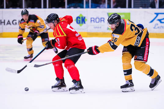 Brynäs Tomi Sallinen och Luleås Emil Larsson