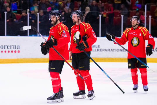 Brynäs Jonathan Sigalet deppar med Marcus Ersson