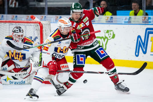 Malmö Redhawks Tobias Ekberg och Frölundas Max Friberg