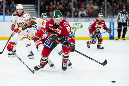 Malmö Redhawks Jesper Jensen och Frölundas Theodor