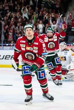 Frölundas Nicklas Lasu jublar