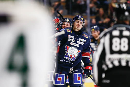 Linköpings Adam Helewka jublar