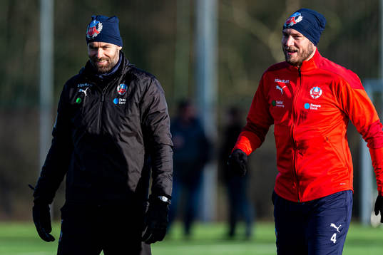 Helsingborgs tränare Olof Mellberg och Andreas Granqvist