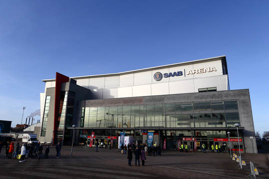 Saab Arena innan ishockeymatchen i SHL mellan Linköping