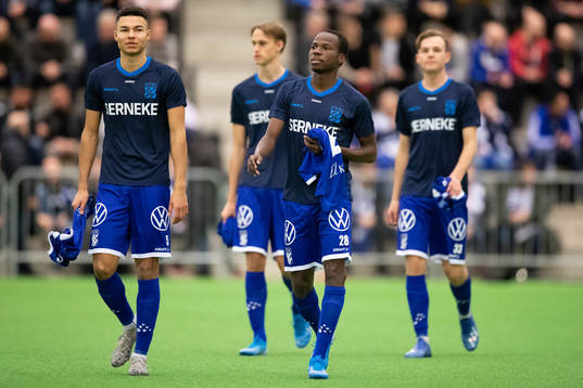IFK Göteborgs Alexander Jallow och Alhassan Yusuf innan