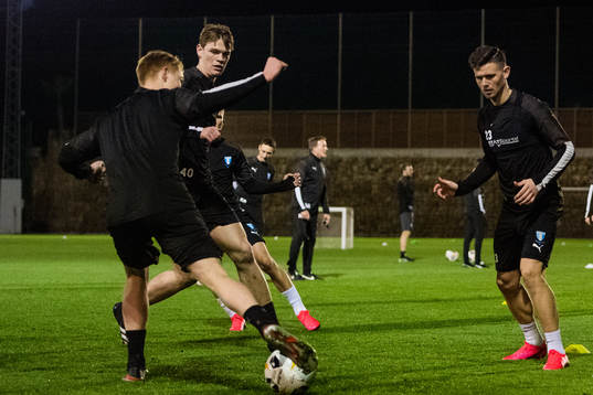 Malmö FFs Linus Borgström, Hugo Andersson och Marcus