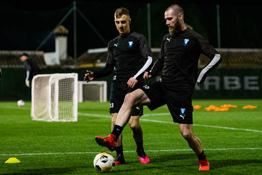 Malmö FFs Amel Mujanic och Jo Inge Berget