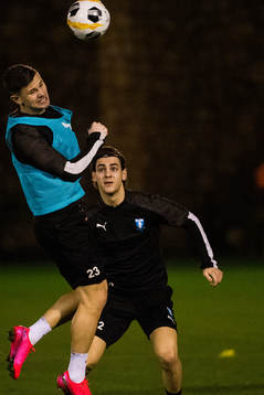 Malmö FFs Marcus Antonsson och Adi Nalic