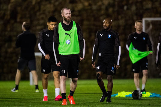 Malmö FFs Jo Inge Berget och Fouad Bachirou