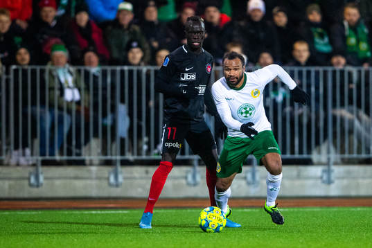Midtjyllands Awer Mabil och Hammarbys Serge-Junior