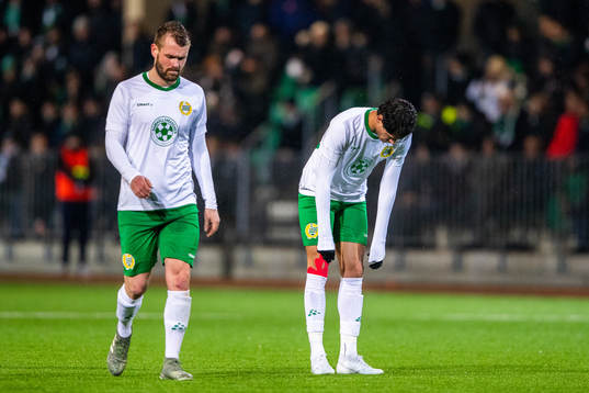 Hammarbys Mads Fenger Nielsen och Jean Carlos de Brito