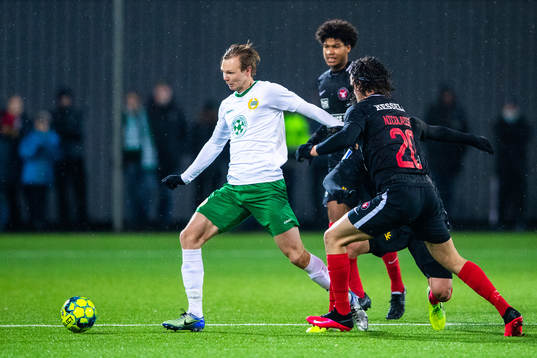 Hammarbys Tim Söderström och Midtjyllands Rasmus