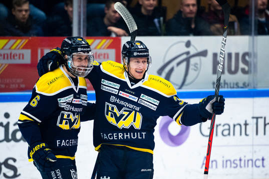 s Christoffer Persson och Jesper Williamsson jublar