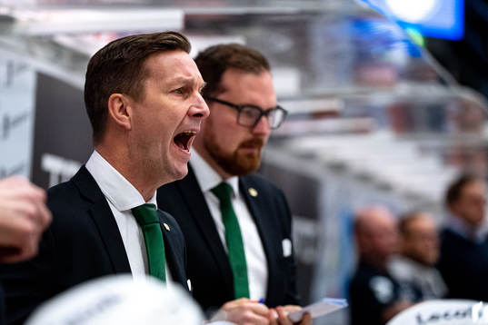 Färjestads huvudtränare Johan Pennerborn