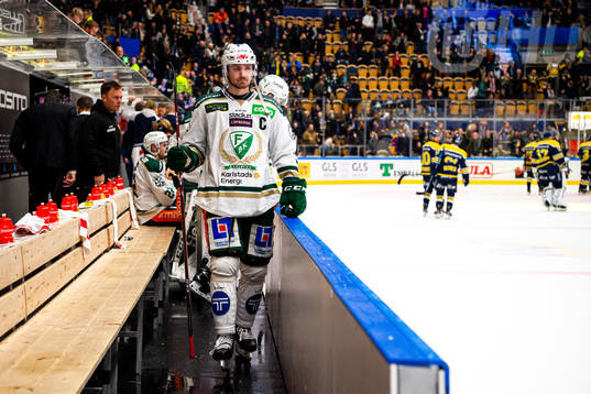 Färjestads Linus Johansson deppar