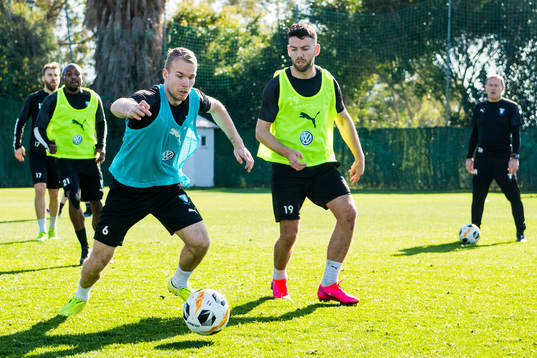 Oscar Lewicki och Erdal Rakip