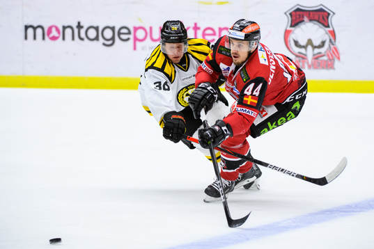 Malmö Redhawks Jesper Jensen Aabo och Brynäs Linus Ölund