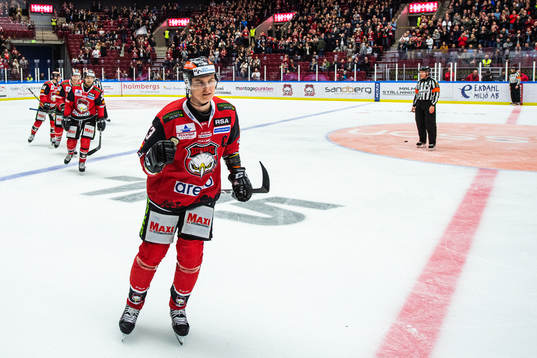 Malmö Redhawks Fredrik Händemark jublar