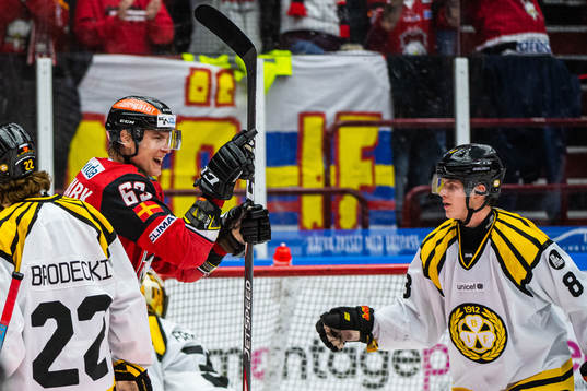 Malmö Redhawks Fredrik Händemark jublar