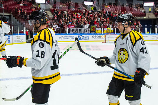 Brynäs Anton Rödin och Greg Scott deppar