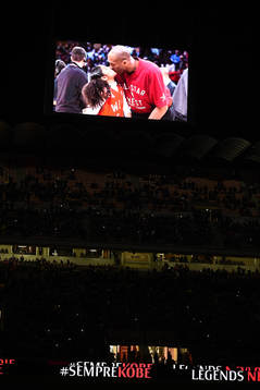 Tribute to former Los Angeles Lakers basketball player and