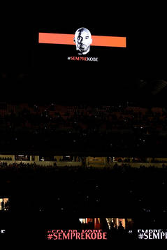 Tribute to former Los Angeles Lakers basketball player and