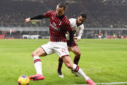 Zlatan Ibrahimovic of Milan