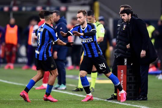 January 29, 2020, Milan, Italy: Christian Eriksen of Inter
