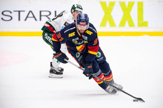 Frölundas Joel Mustonen och Djurgårdens Dick Axelsson