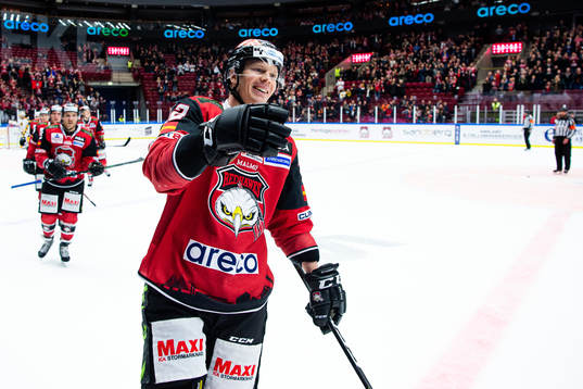 Malmö Redhawks Lars Bryggman jublar