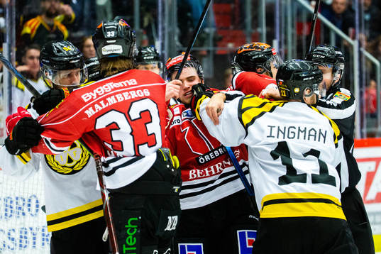 Brynäs Josef Ingman och Örebros Glenn Gustafsson