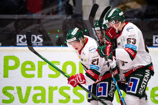 Frölundas Karl Henriksson jublar