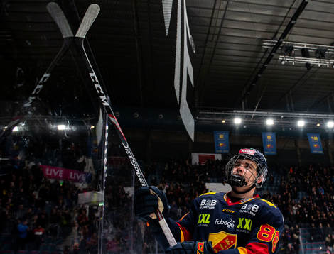 Djurgårdens Alexander Holtz jublar