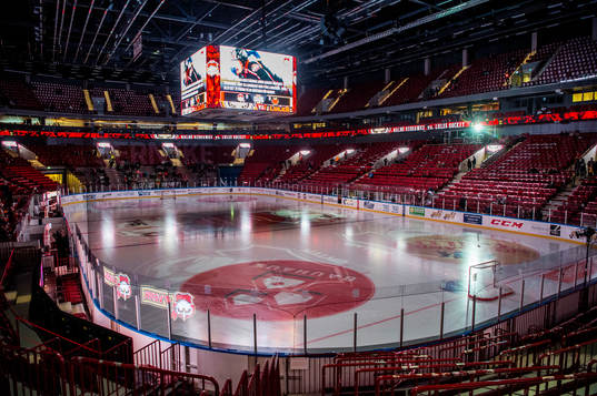 Malmö arena innan ishockeymatchen i SHL mellan Malmö